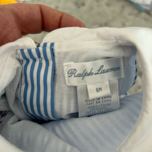 Ralph Lauren Girls' Stripe Smocked Dress & Bloomers Set - Baby - Picture 5 of 5